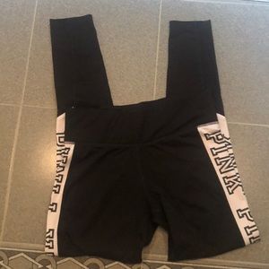 PINK Victoria’s Secret Ultimate Blk leggings small